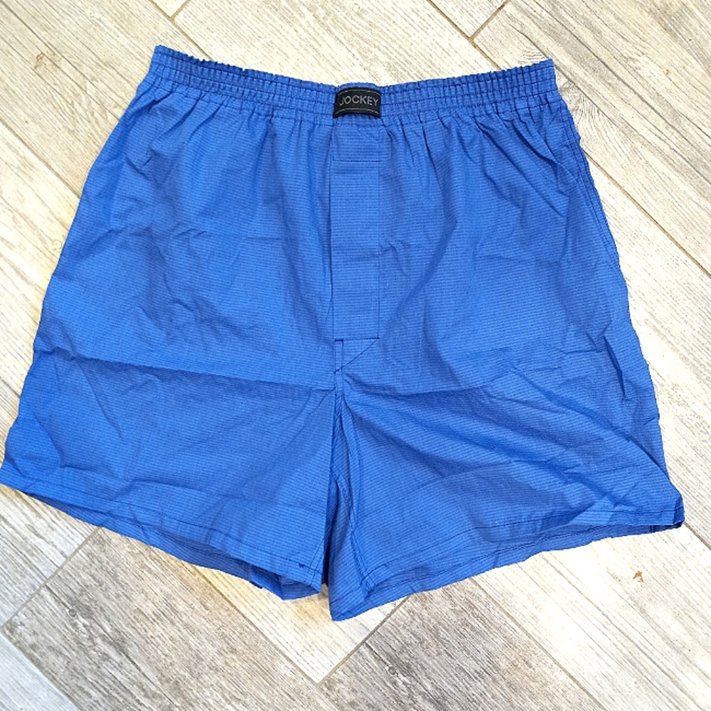 Men's JOCKEY Classic Blue Boxers Size Small